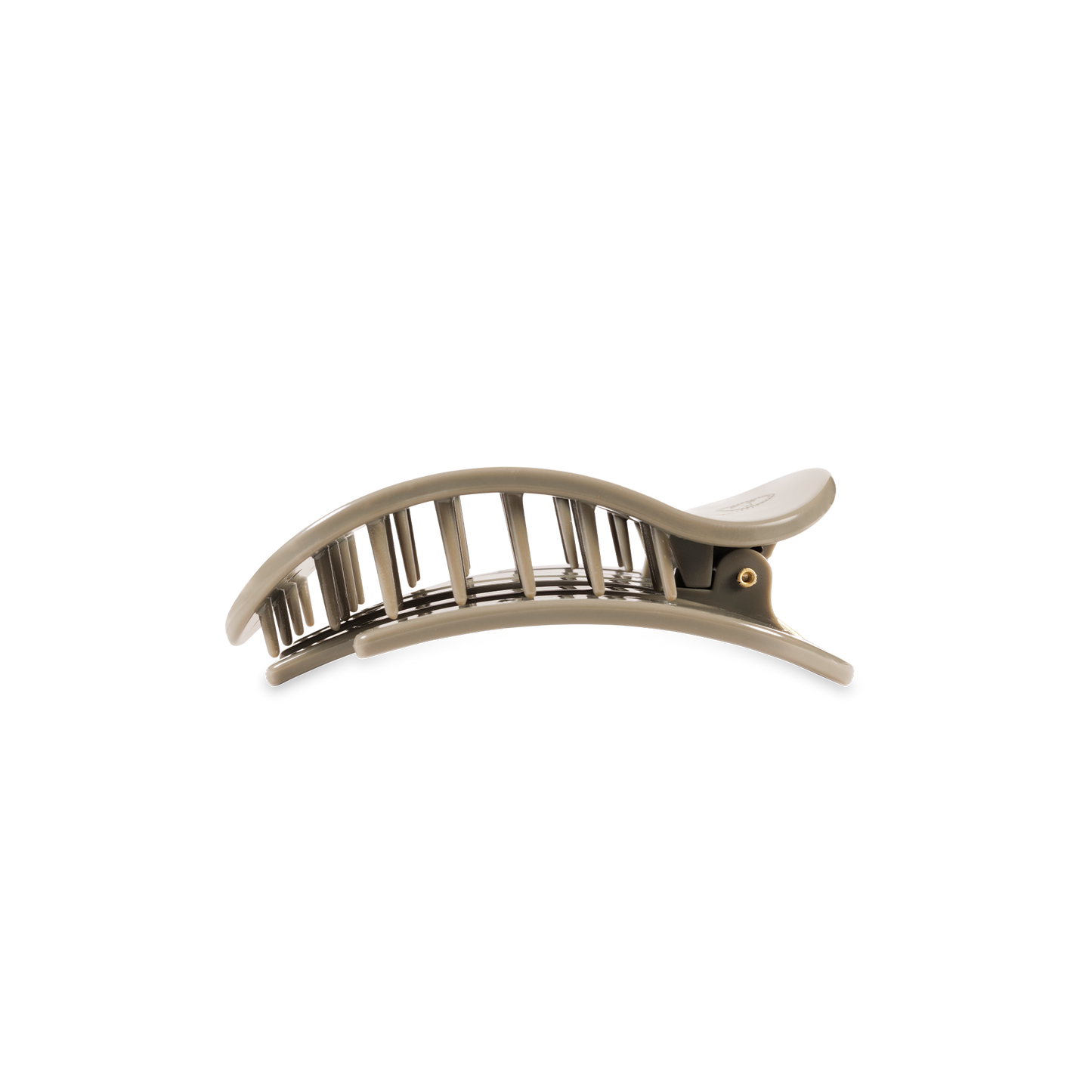 sage flat round hair claw