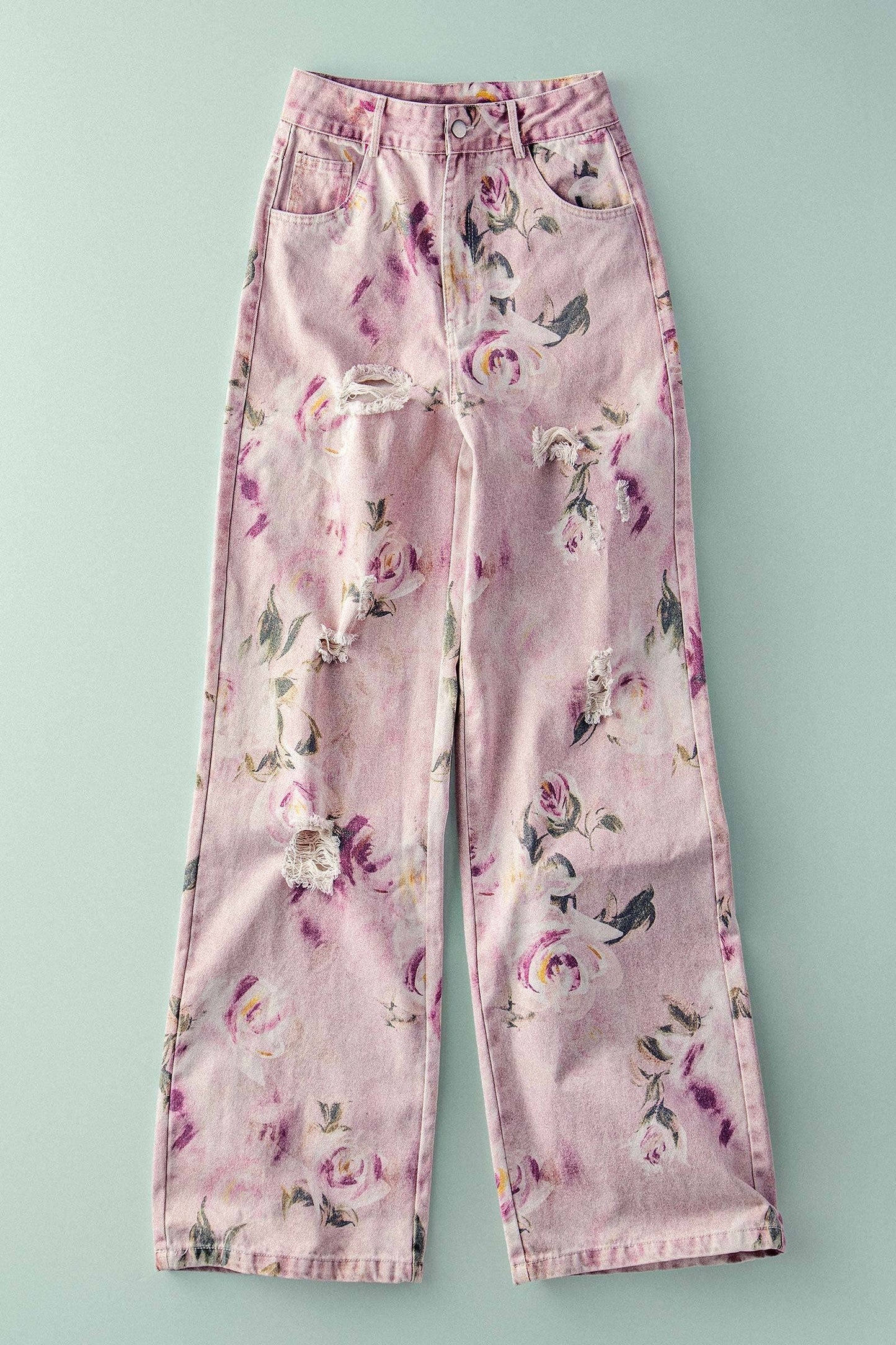 romantic rose jeans