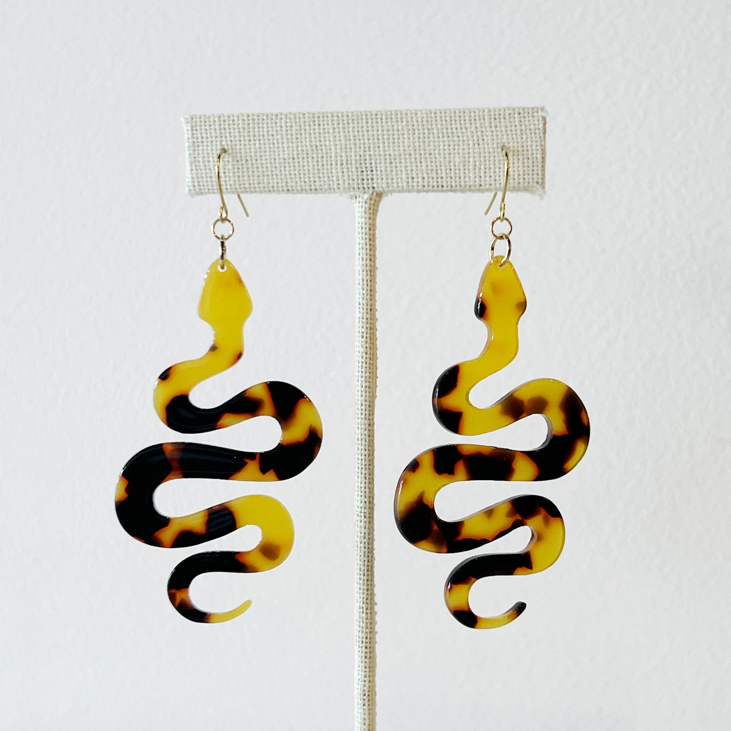 tortoise serpeant earrings