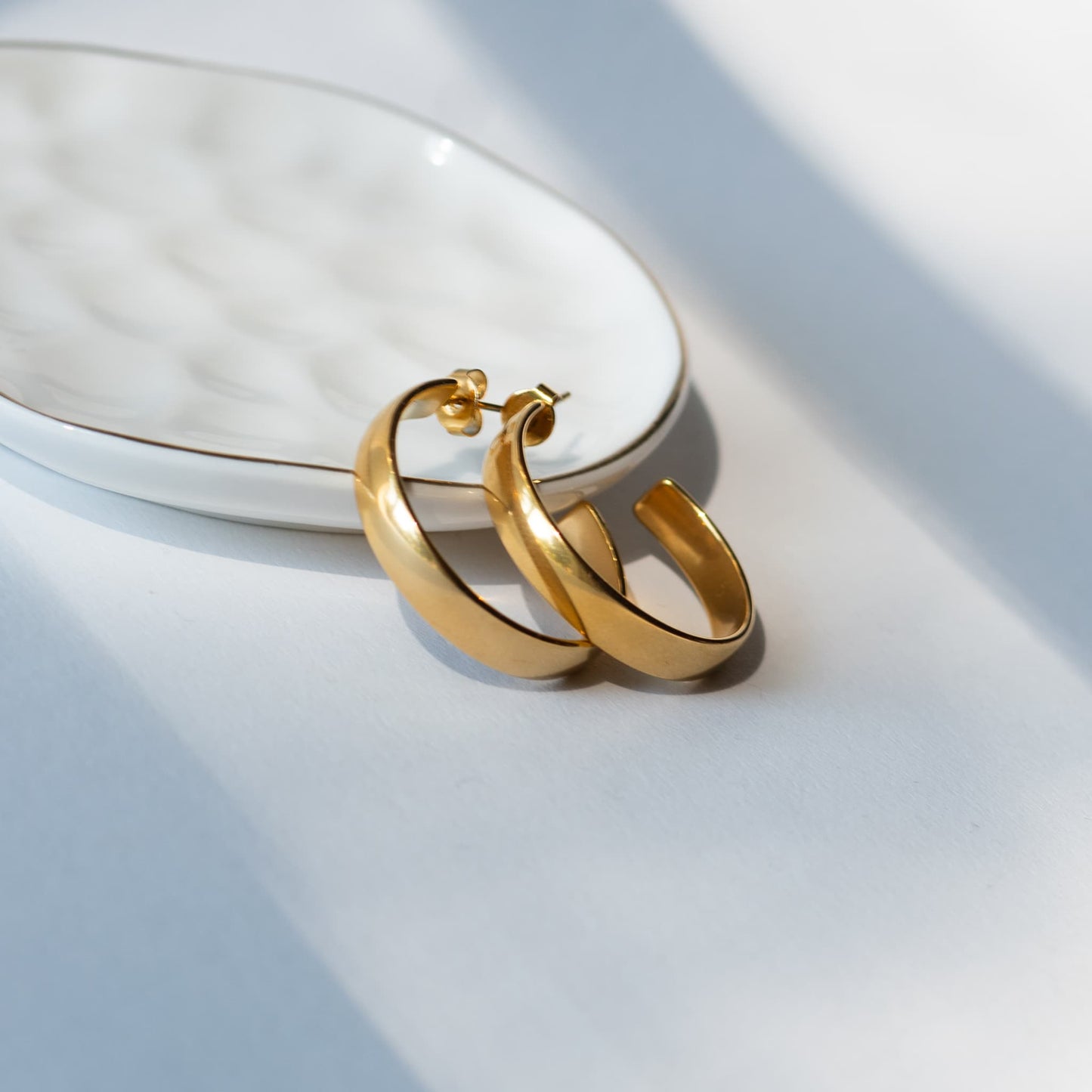 statement hoop earrings