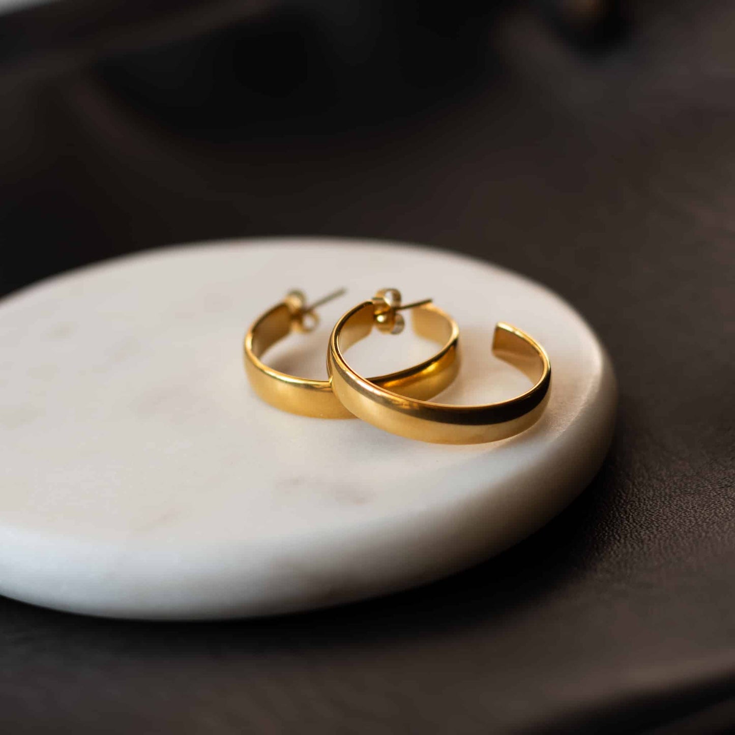 statement hoop earrings