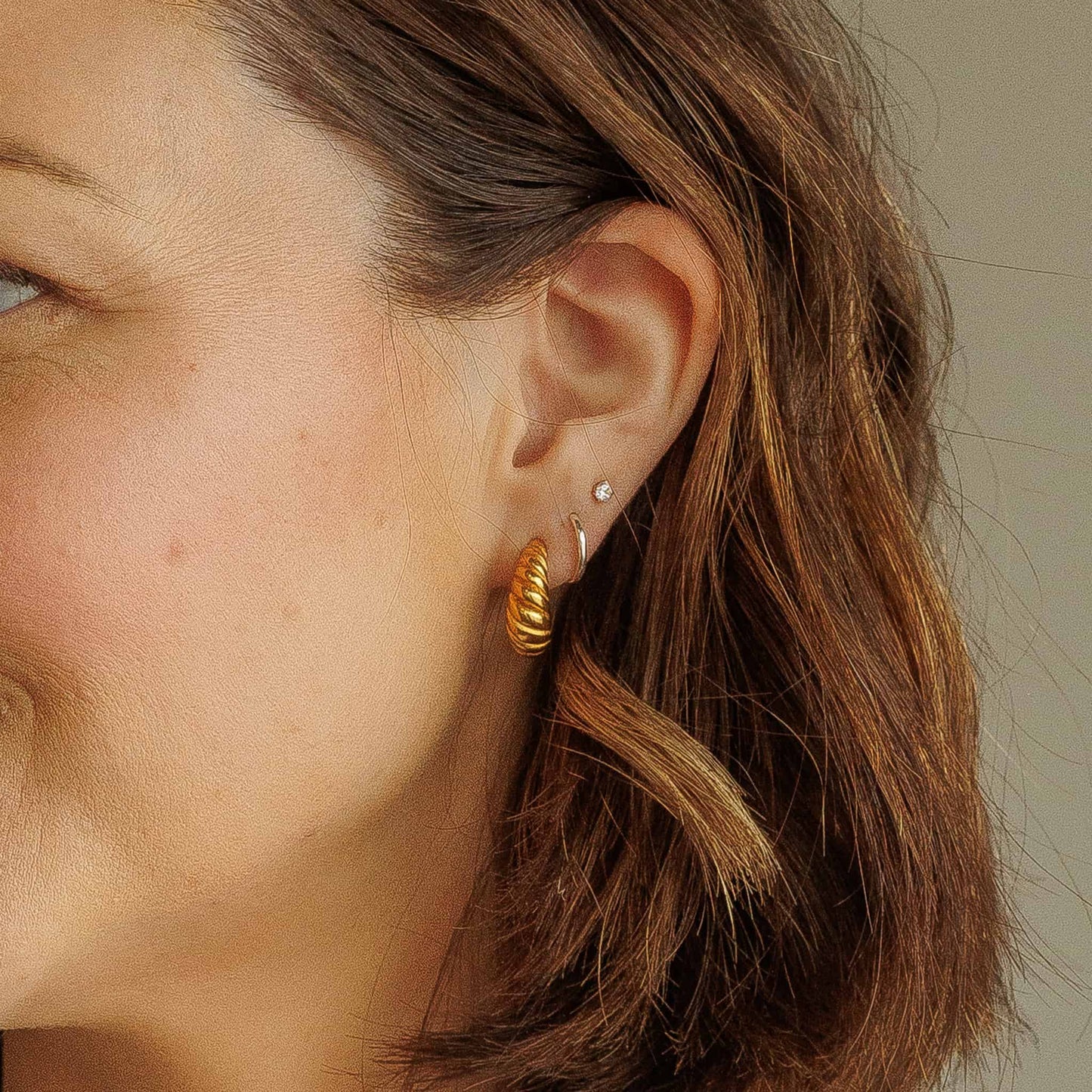 croissant earrings