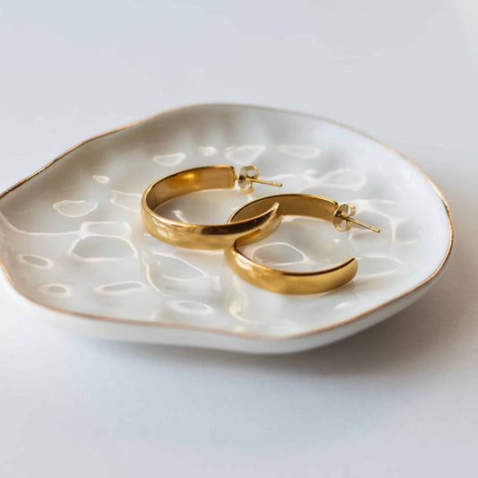 statement hoop earrings