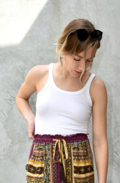 Haylen tank top basic capsule wardrobe staple la miel summer fashion
