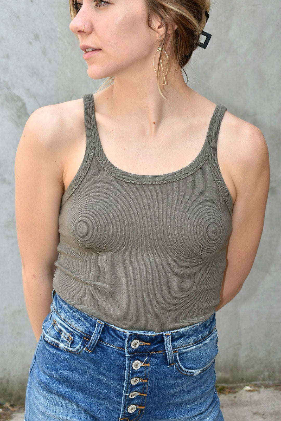 Haylen tank top basic capsule wardrobe staple la miel summer fashion