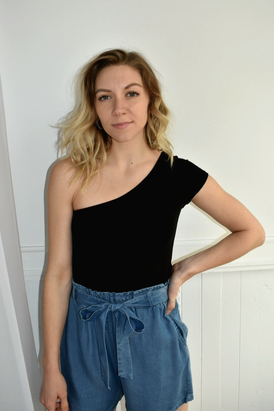 cold shoulder bodysuit