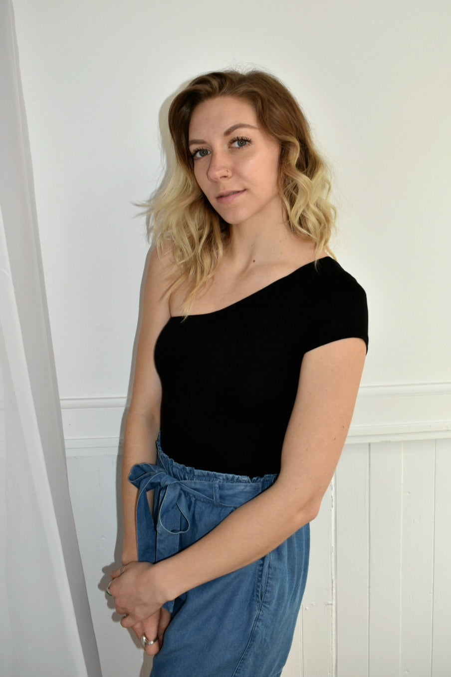 cold shoulder bodysuit