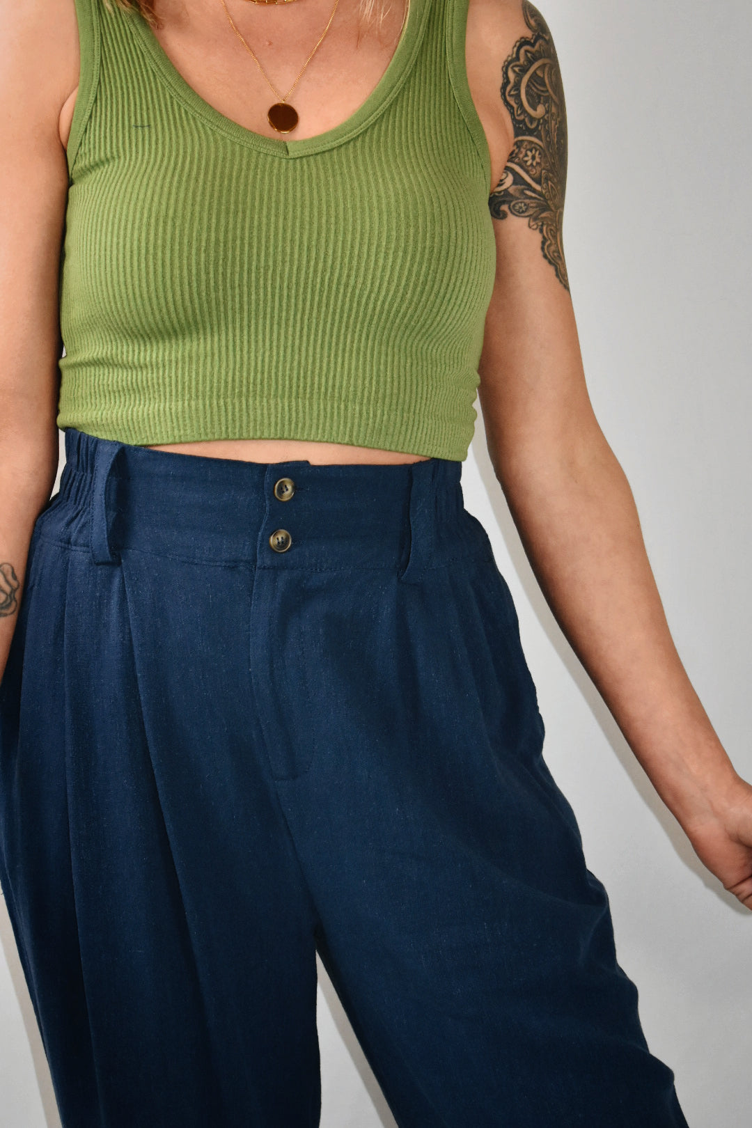linen lightweight summer pants tapered trousers hyfve the revival