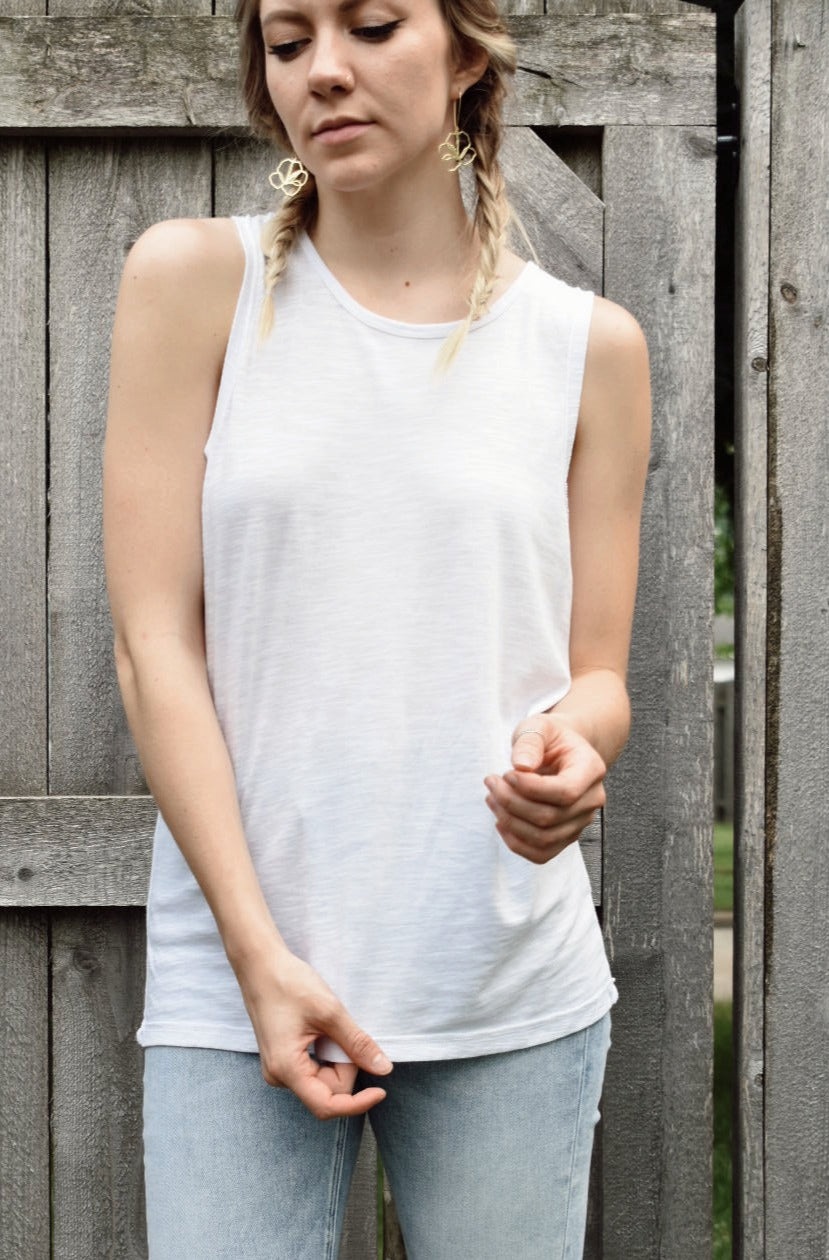 loneline sleeveless top jersey knit athletic style full length mono b the revival