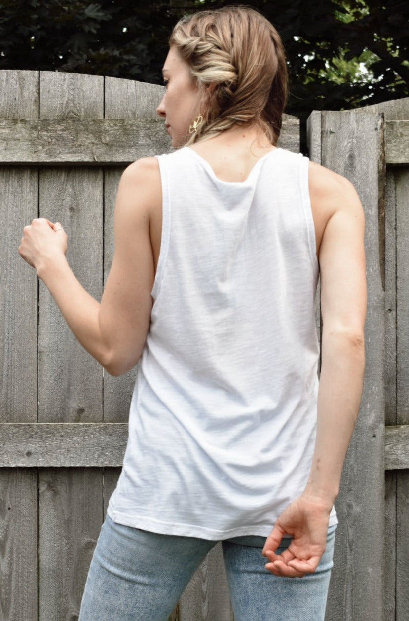 loneline sleeveless top jersey knit athletic style full length mono b the revival