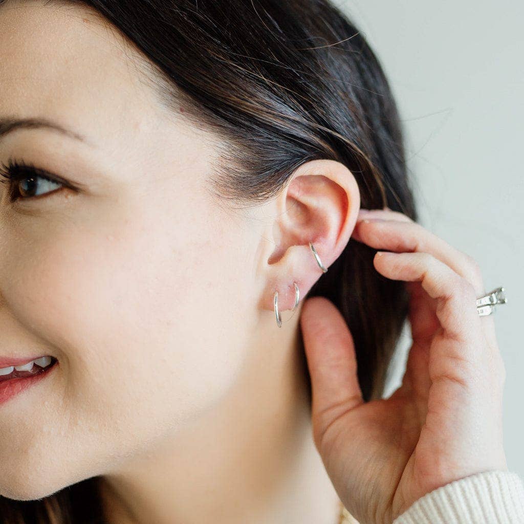 endless hoop earrings