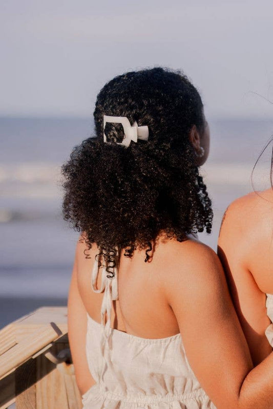 coconut white square flat claw