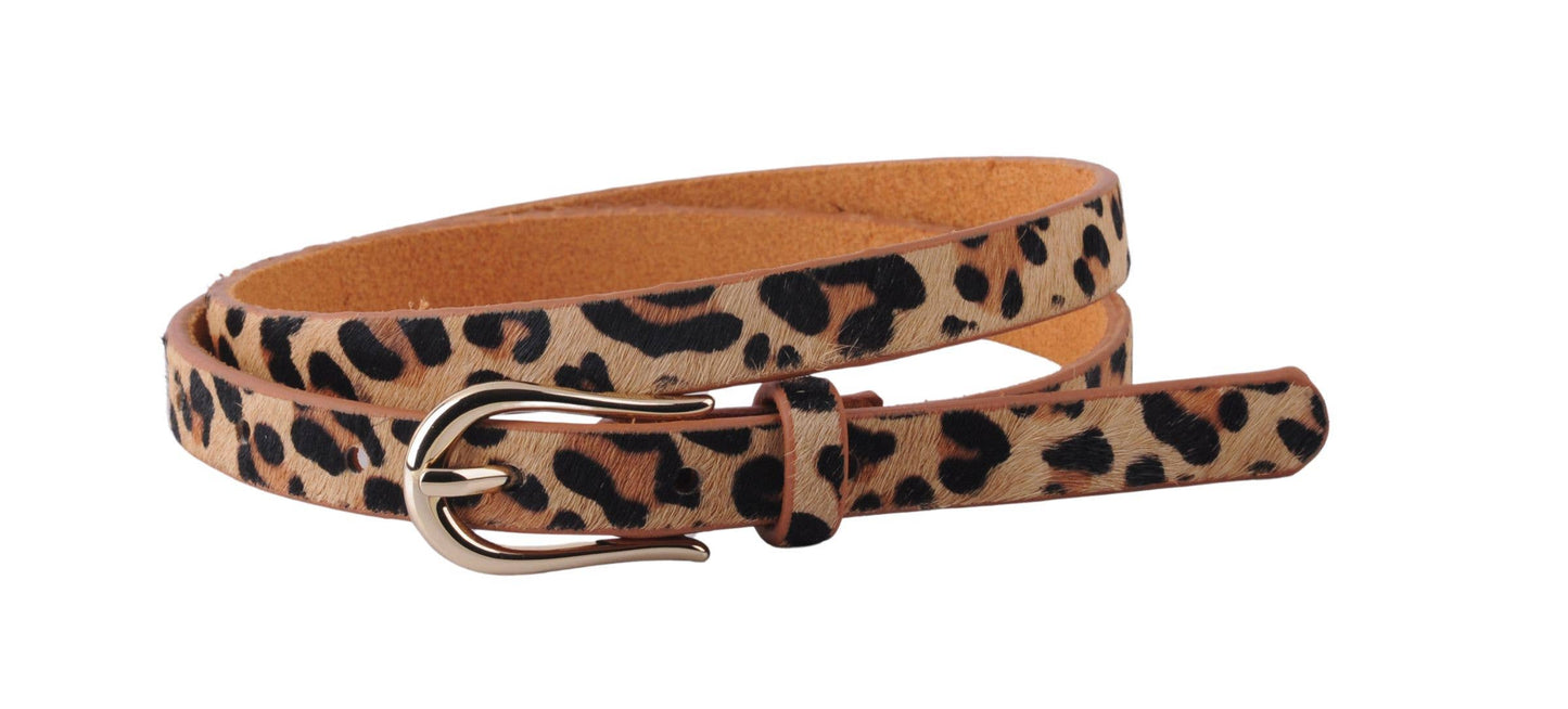 skinny cheetah belt