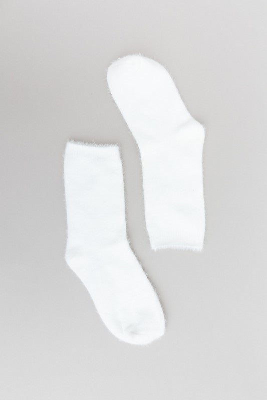 fuzzy crew socks
