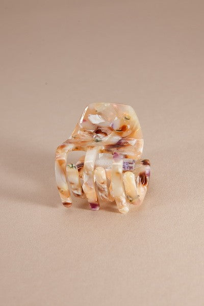 small tortoise texture hair claw clip accessory us online boutique multi color tortoise