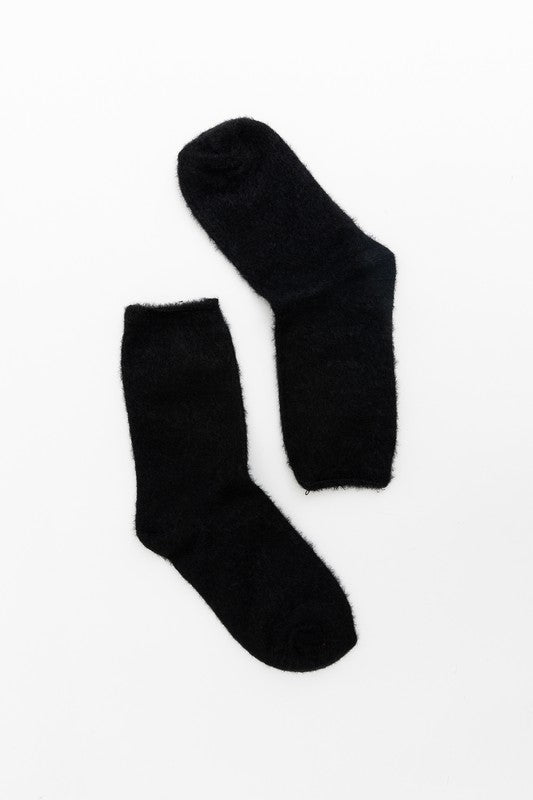 fuzzy crew socks