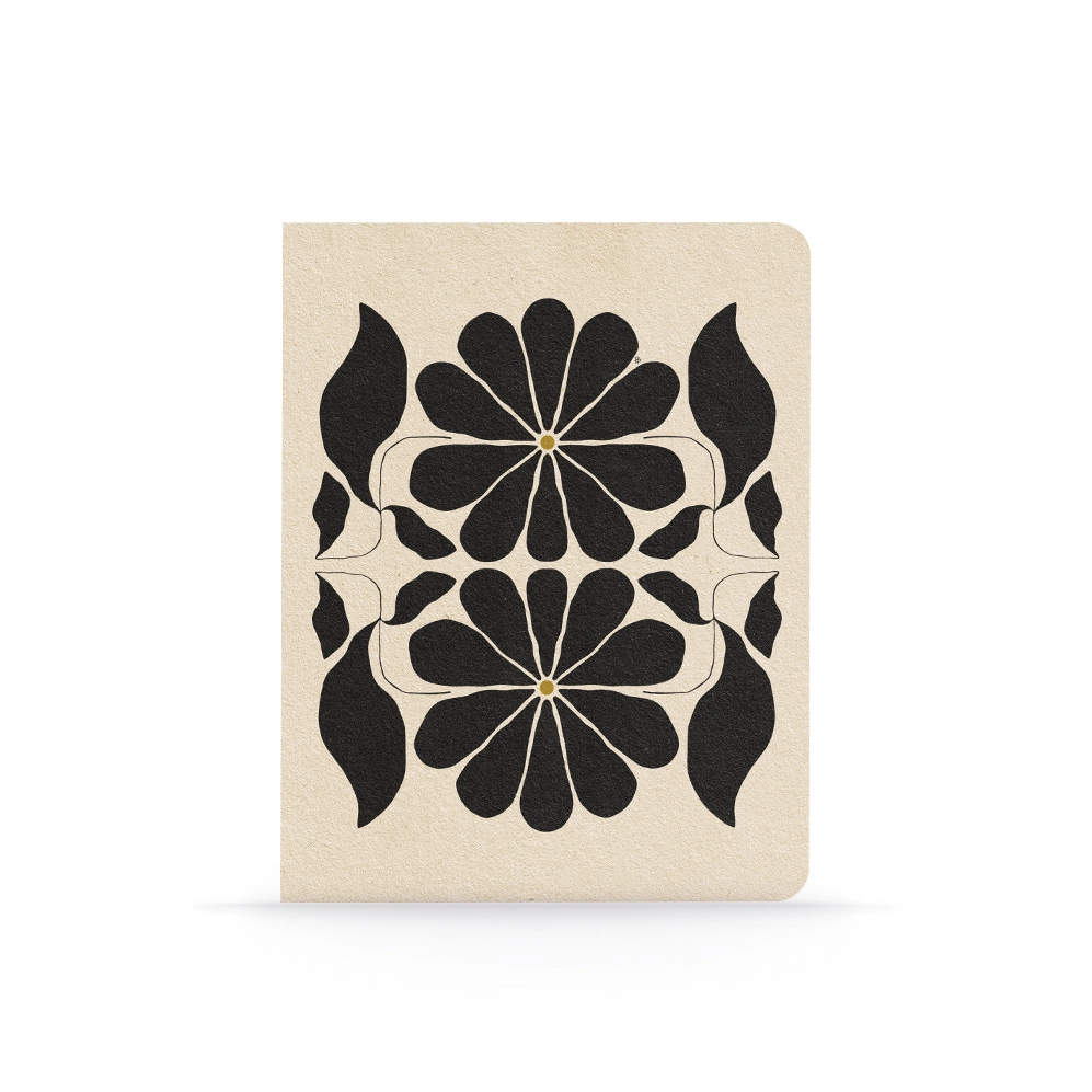 minimalist floral pattern denik lined journal notebook us online boutique