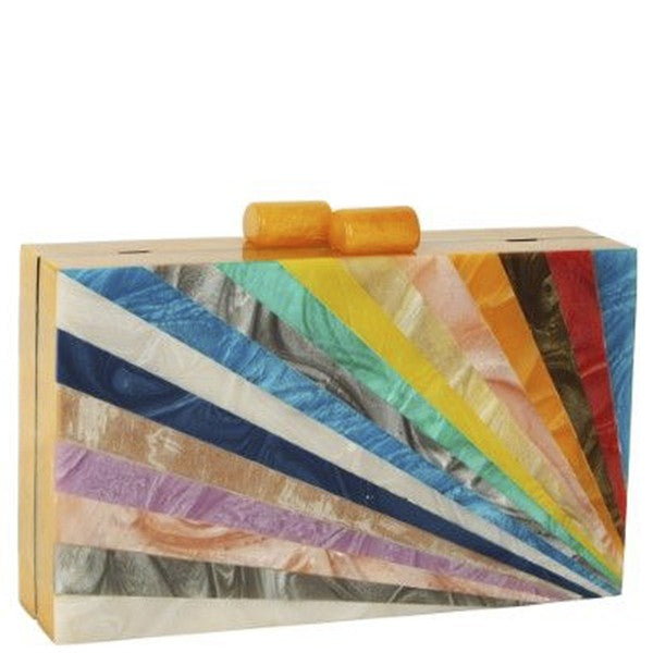 rainbow box clutch