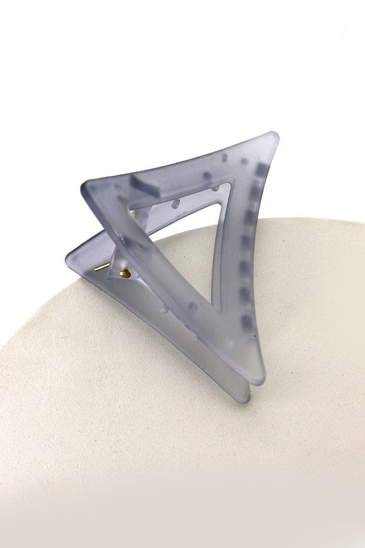 triangle frosted tin Tok trend hair claw clip us online boutique grey blue