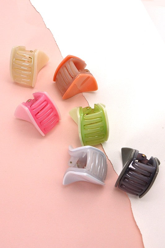 triangle shaped cellulose small hair claw clip accessory us boutique