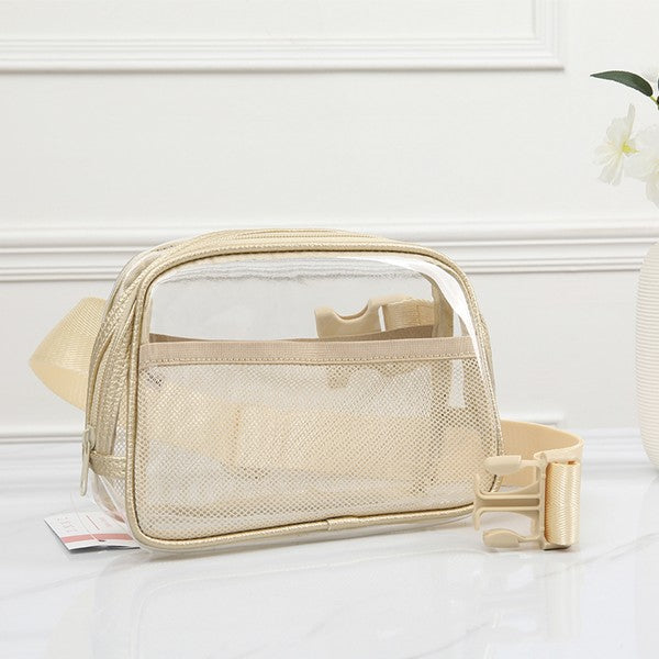 clear bum bag