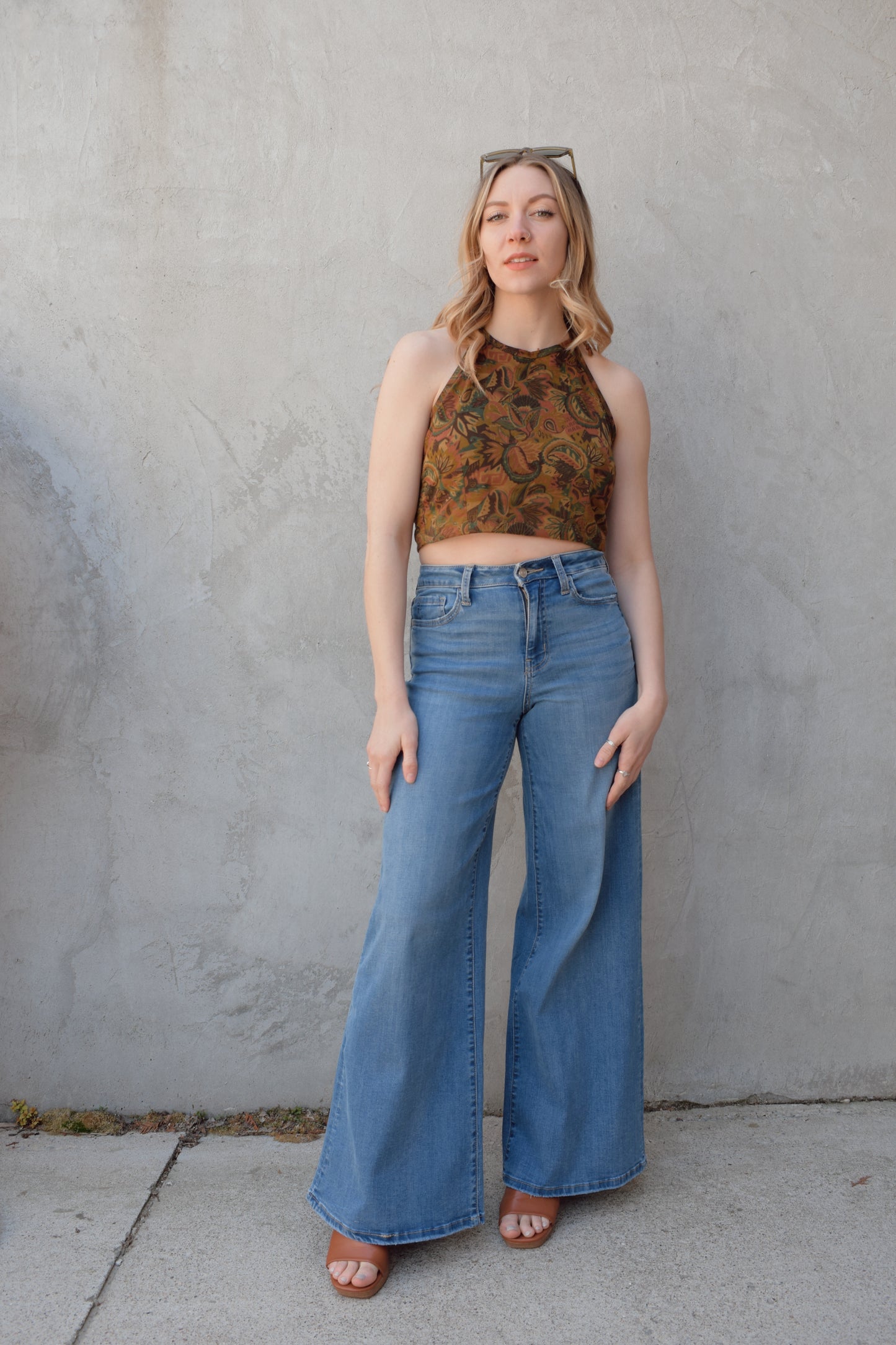 paisley halter top