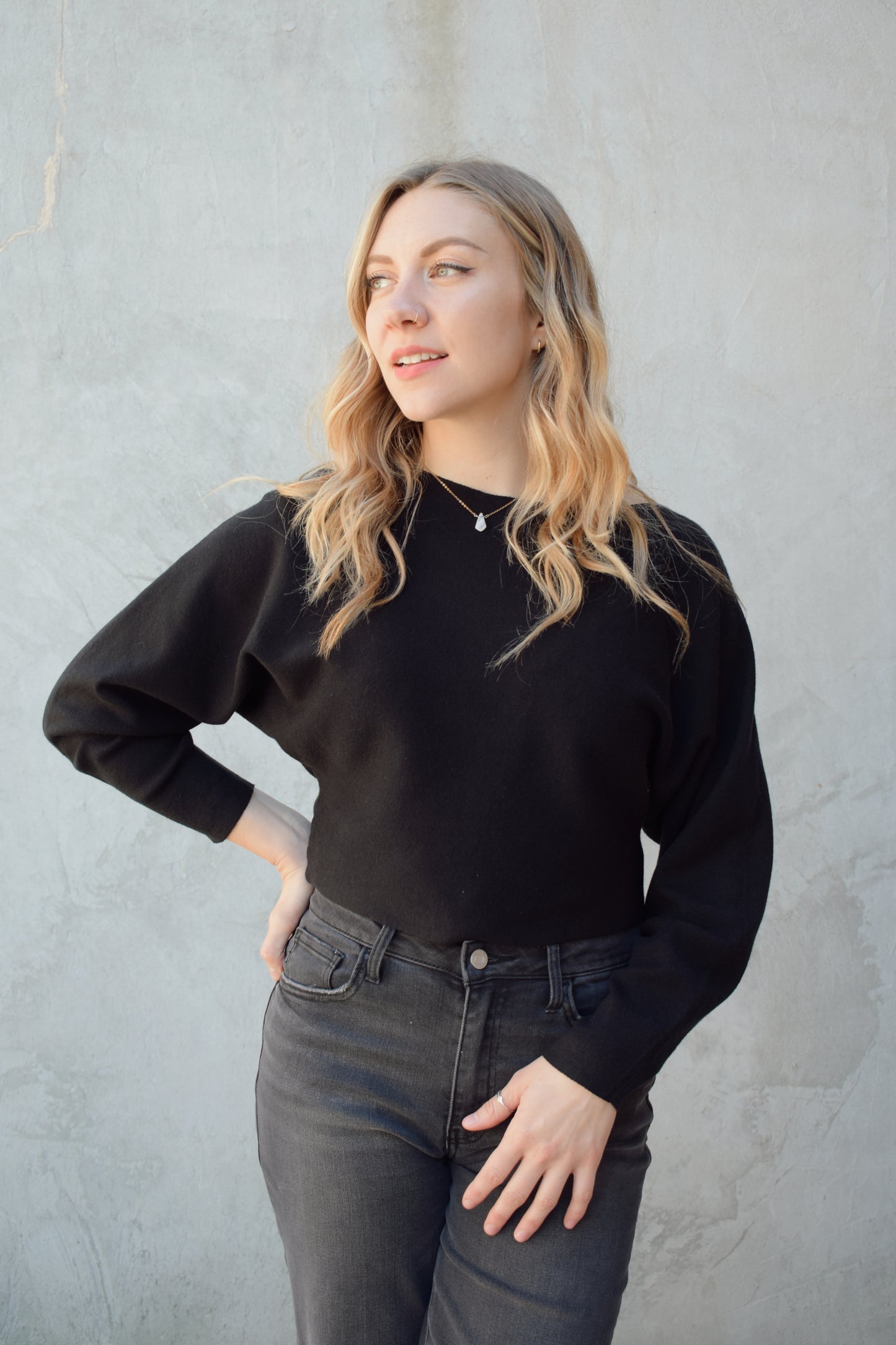 boat neck sweater
