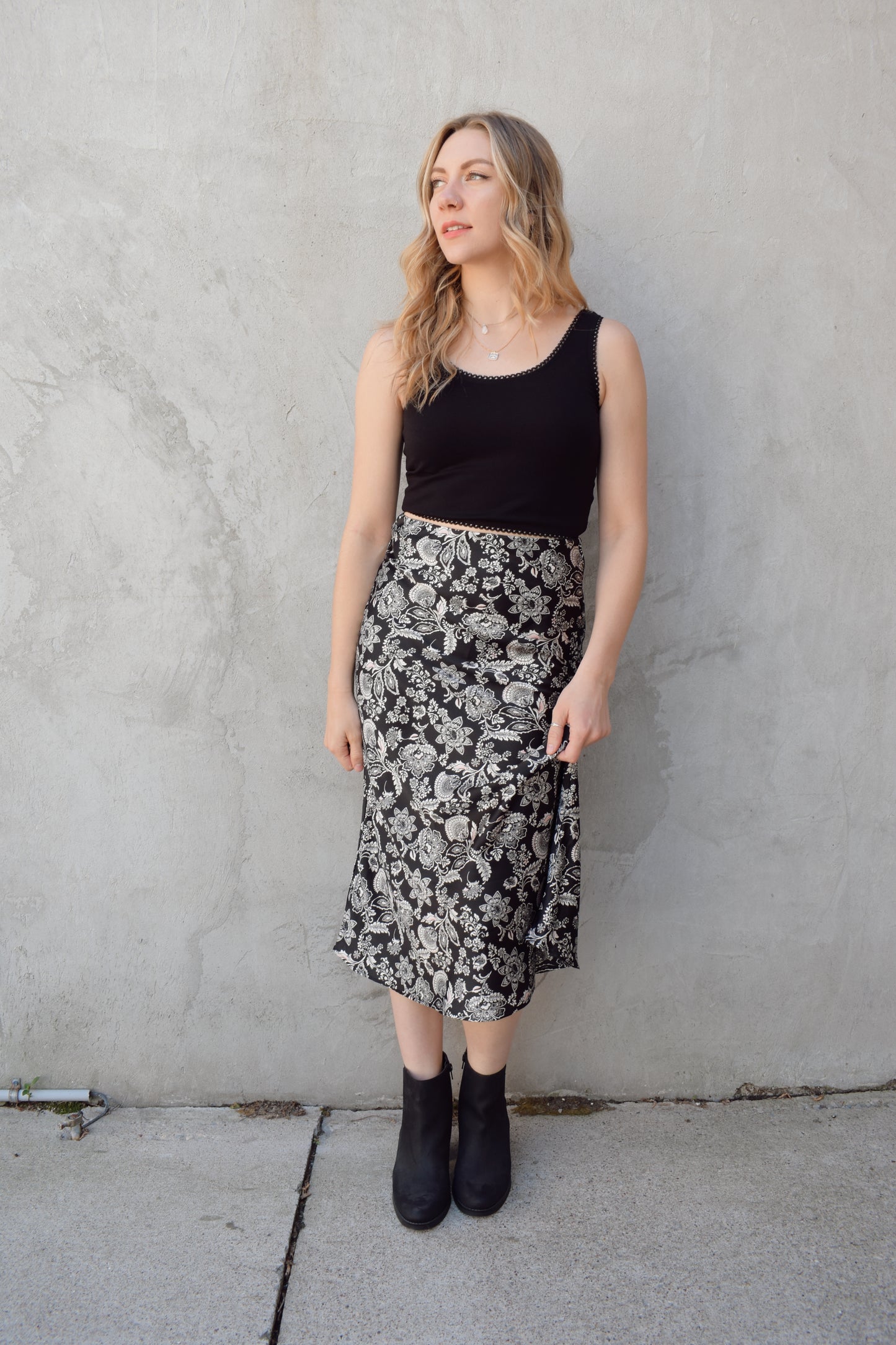 poppy cropped tank