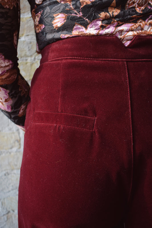 velvet trousers