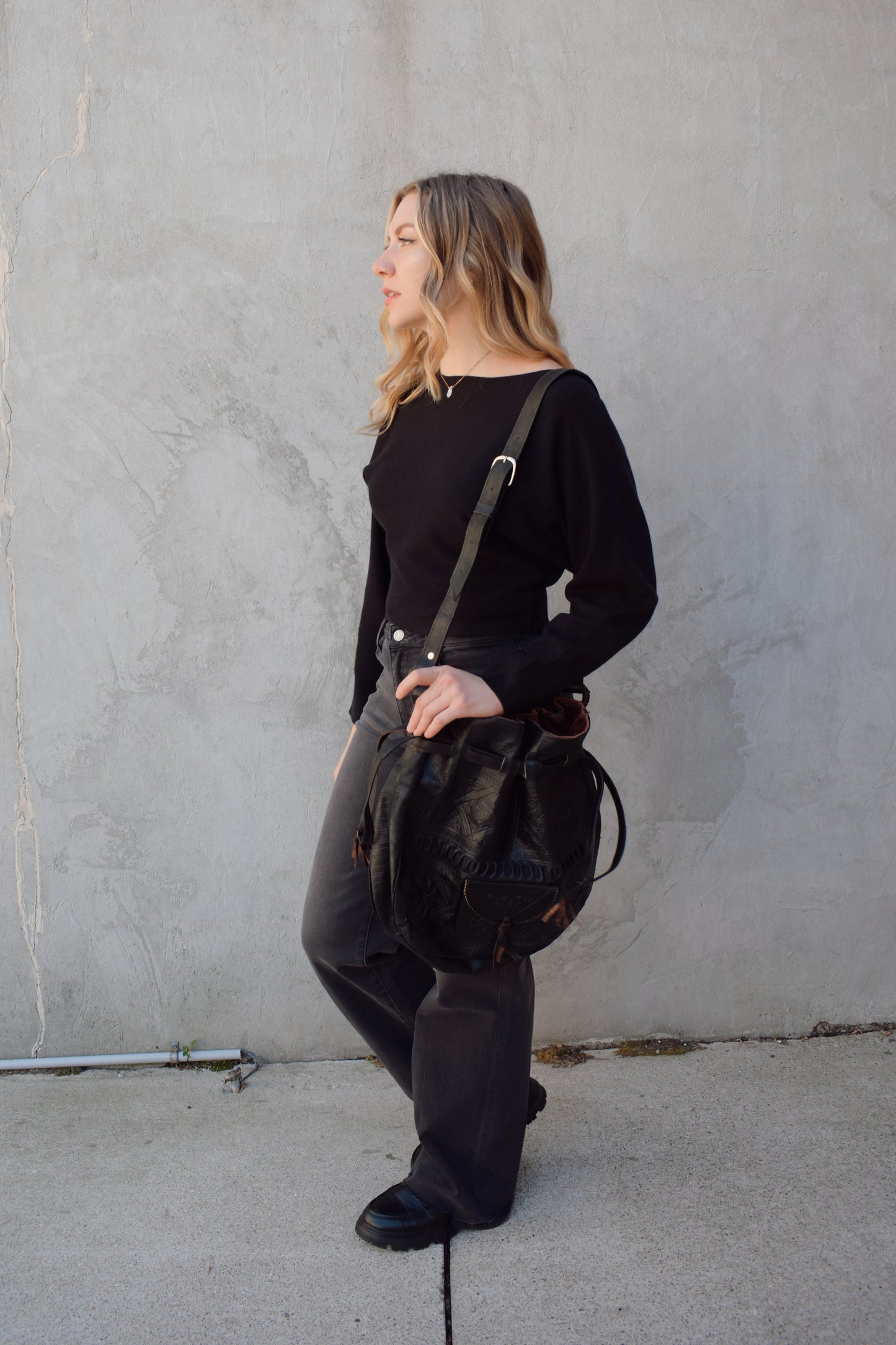 boat neck sweater