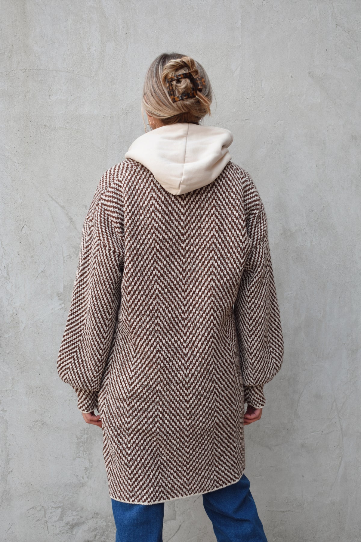herringbone cardigan