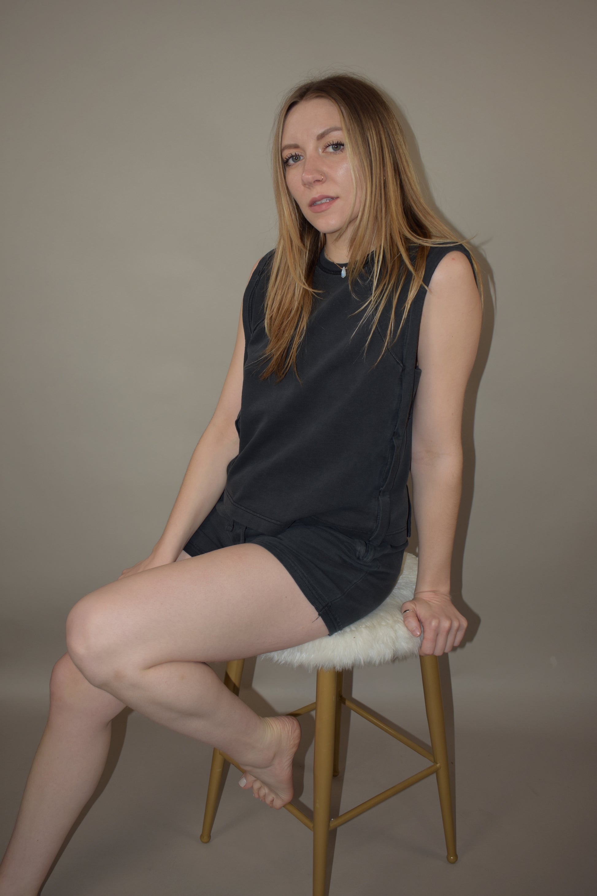 drawstring cotton shorts with pockets athleisure super comfortable thick fabric