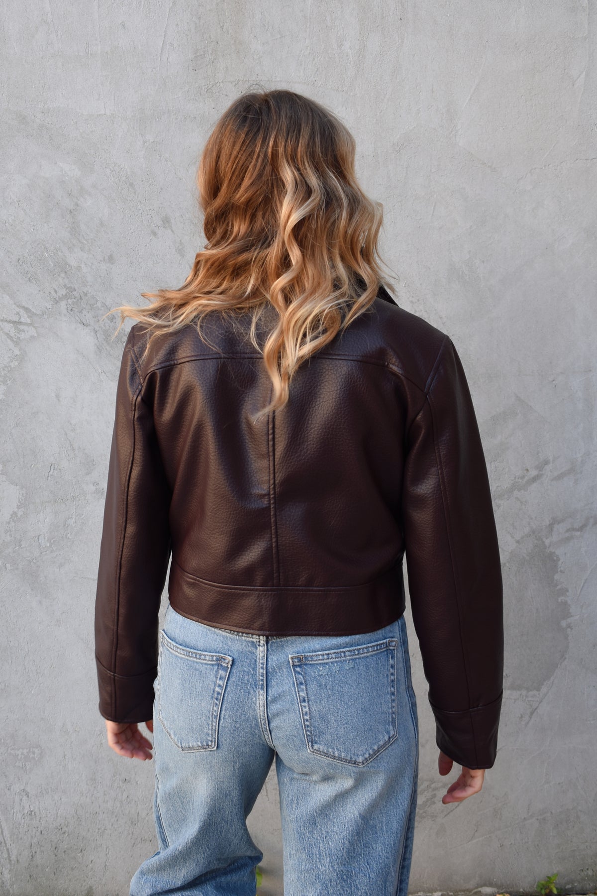 faux bomber jacket
