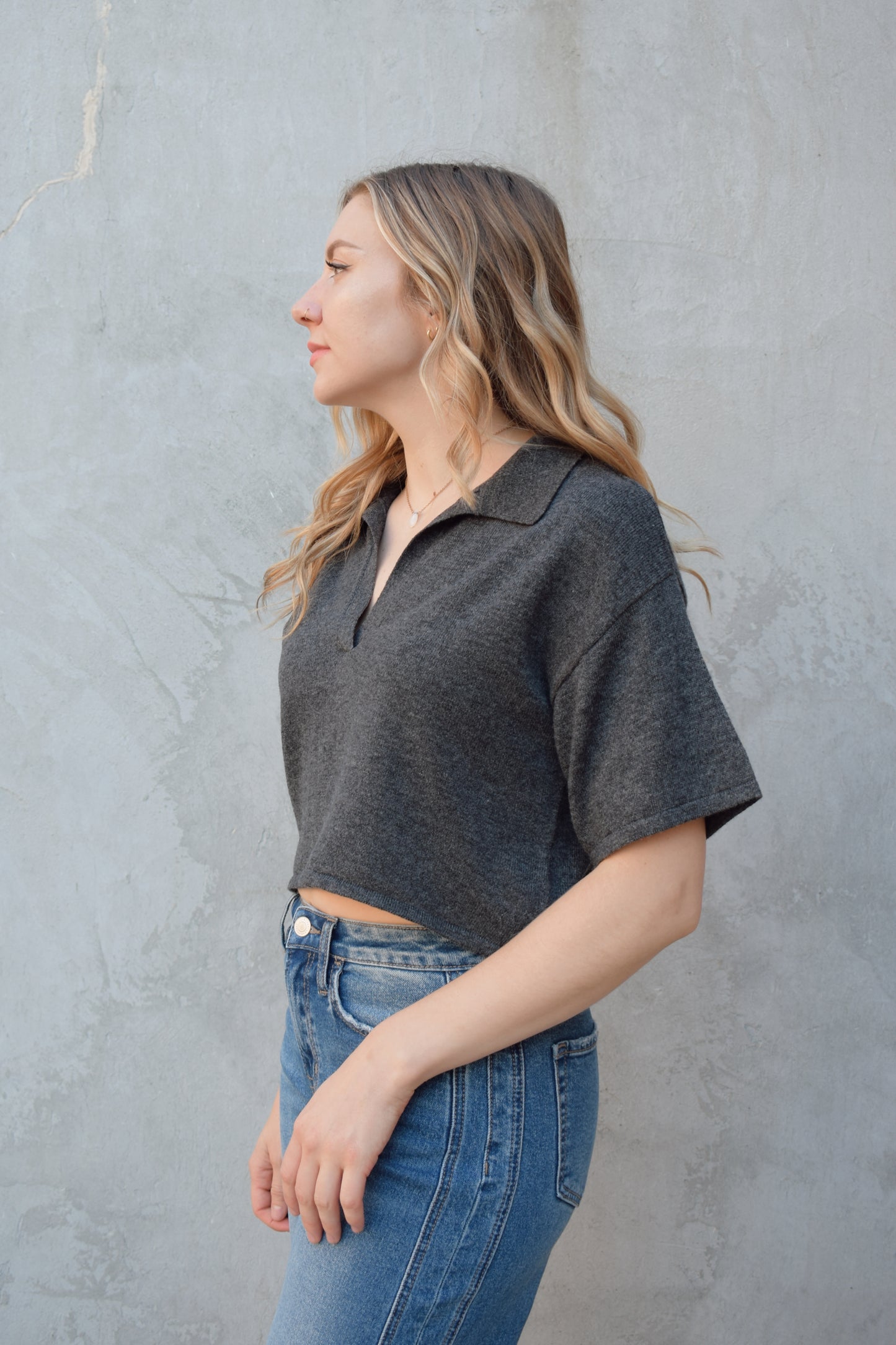 collared polo sweater