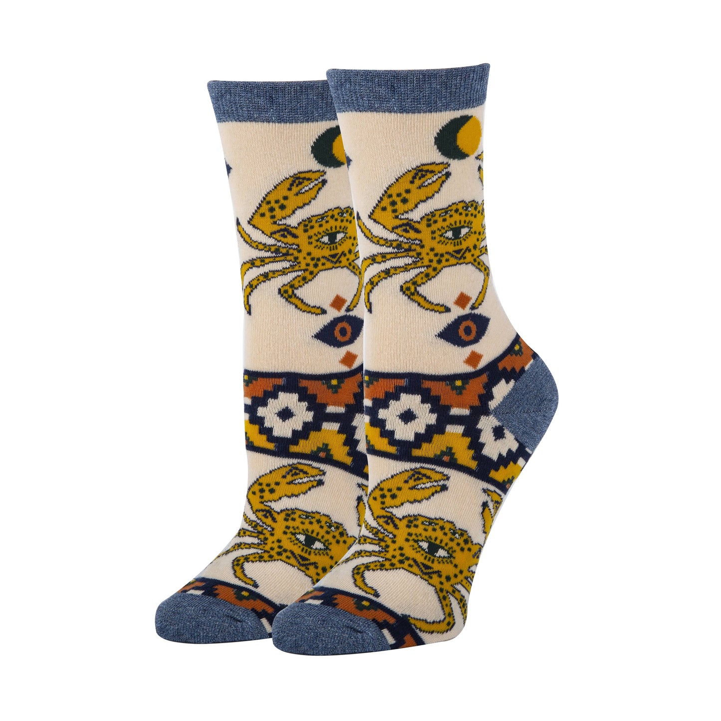 sock it up it's a myth crab cancer evil eye zodiac socks