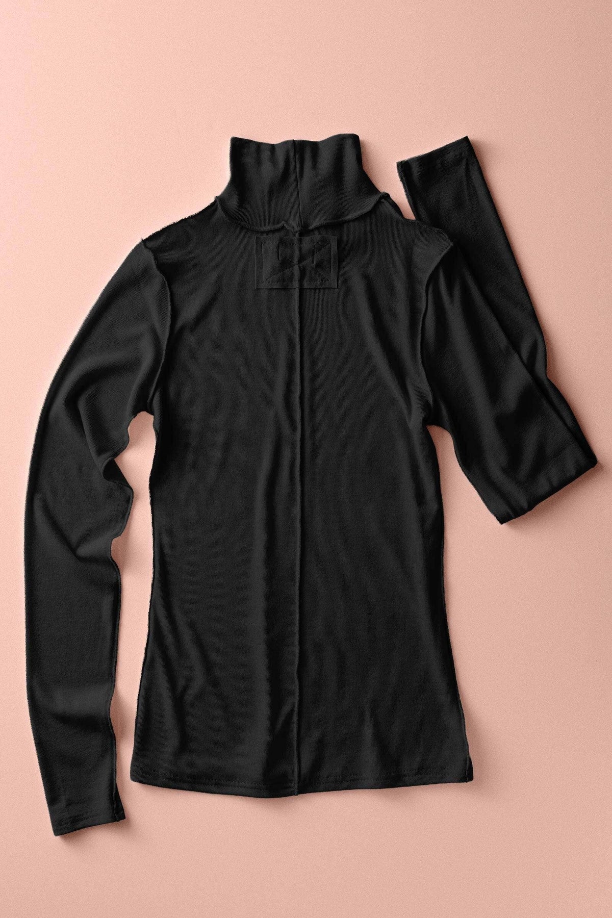 seamed turtleneck