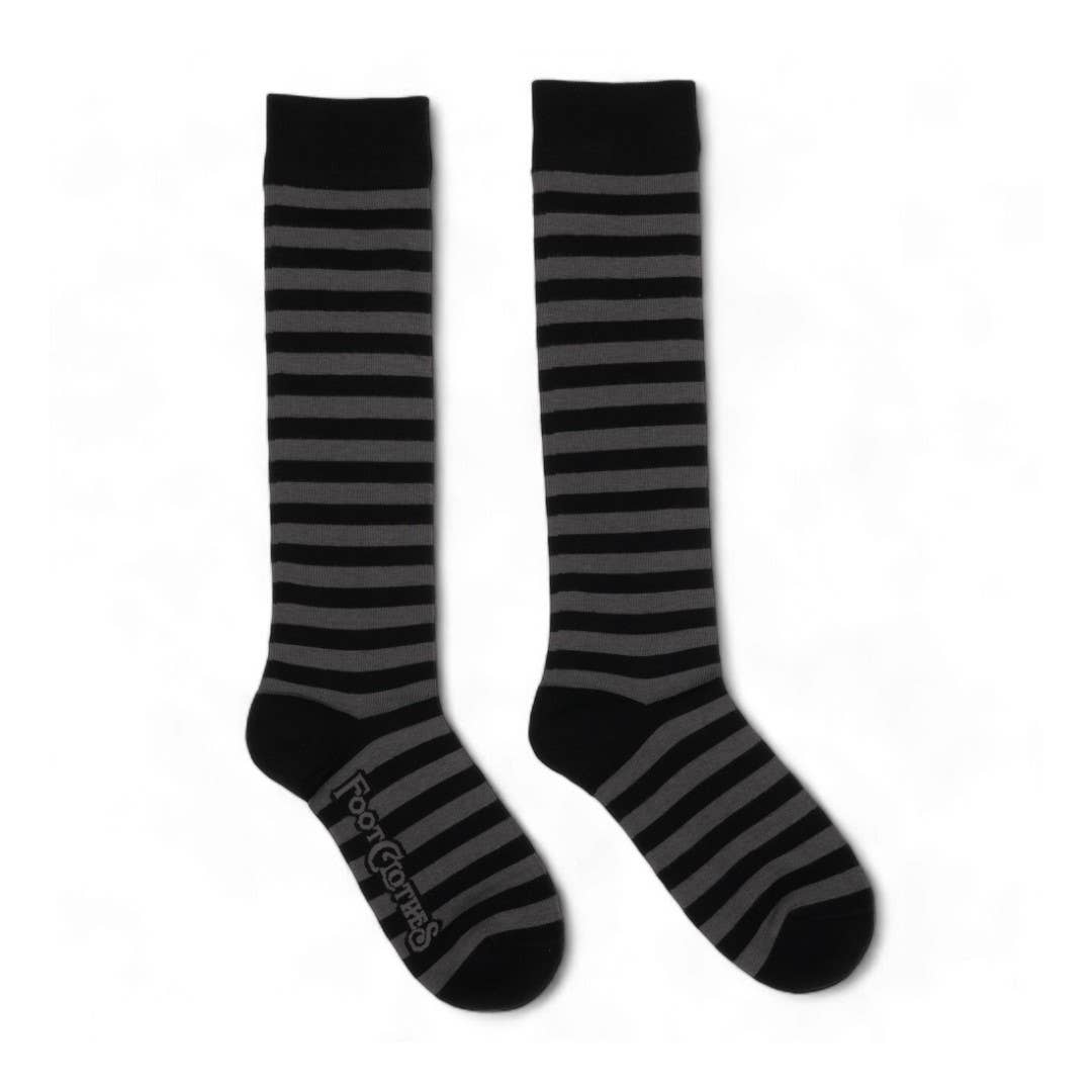 striped knee socks