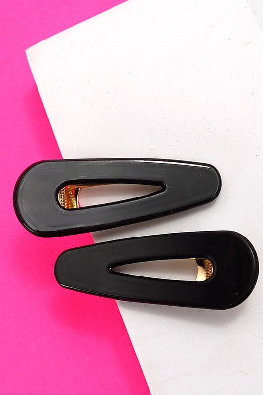 cellulose acrylic hair clip set us online boutique hair accessories black