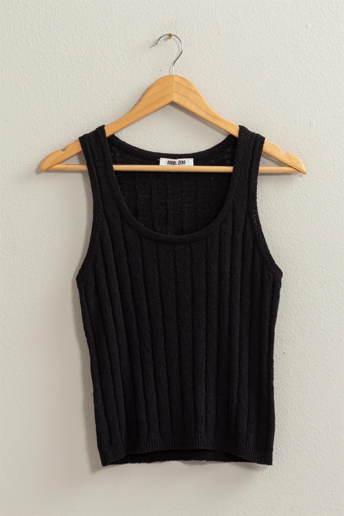 full length ribbed sweater tank, lightweight, semi see through sweater material, scoop neck