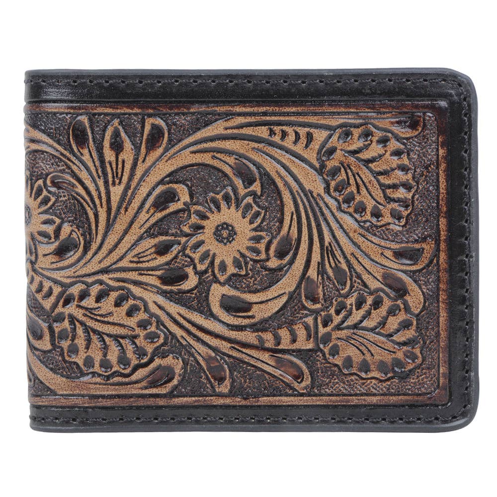 Leather Tooled Wallet