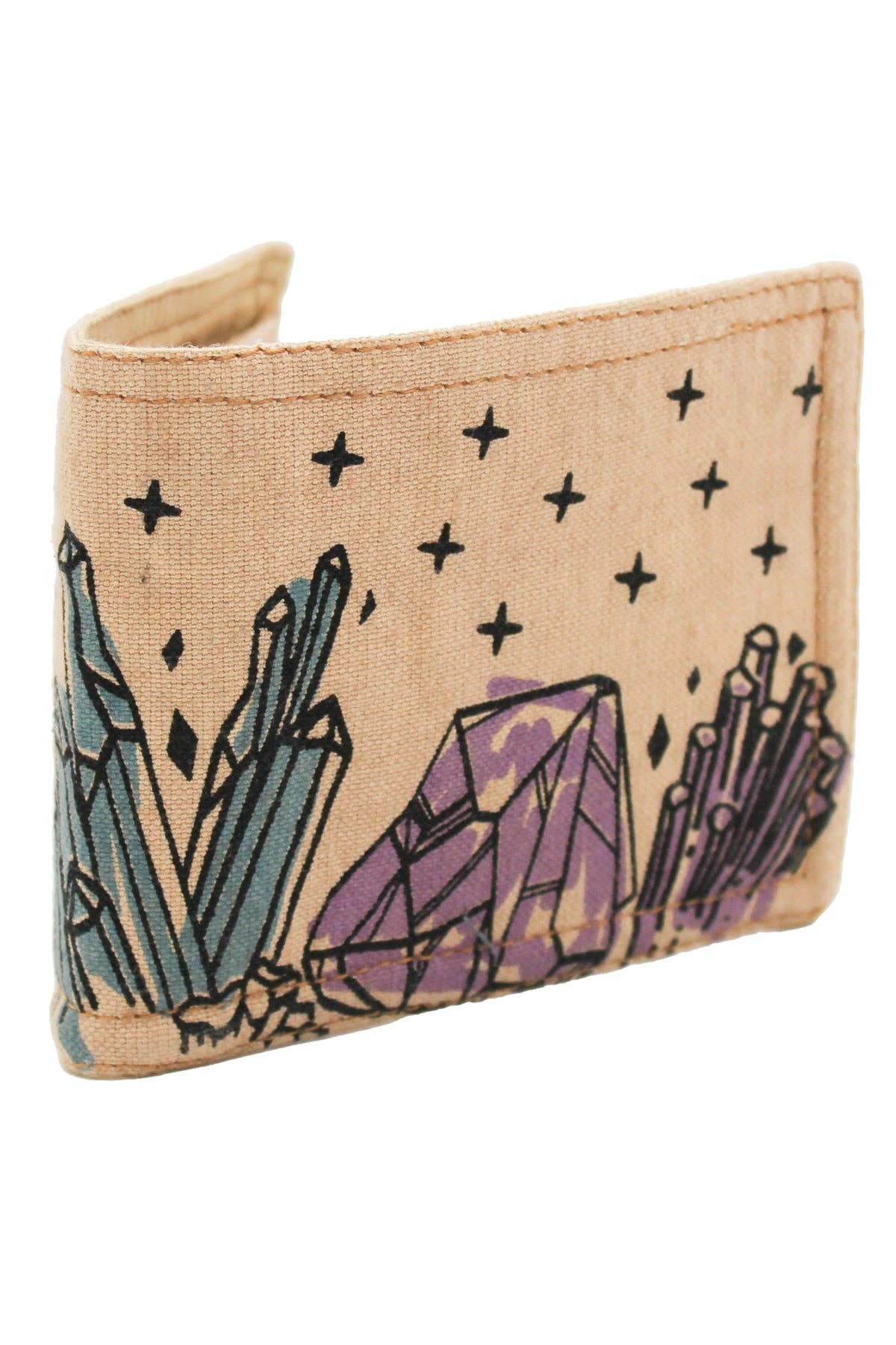 crystals cotton wallet