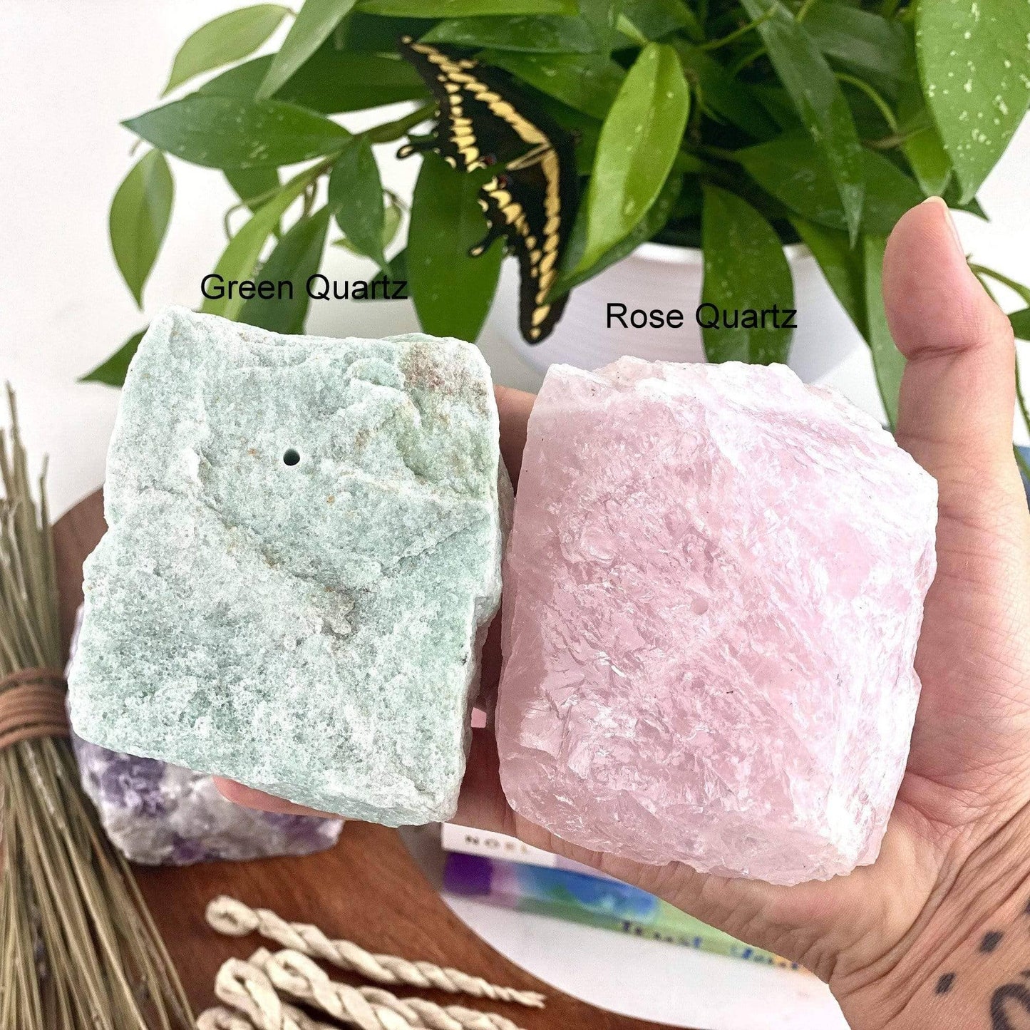 Rough Stone Crystal Incense Burner