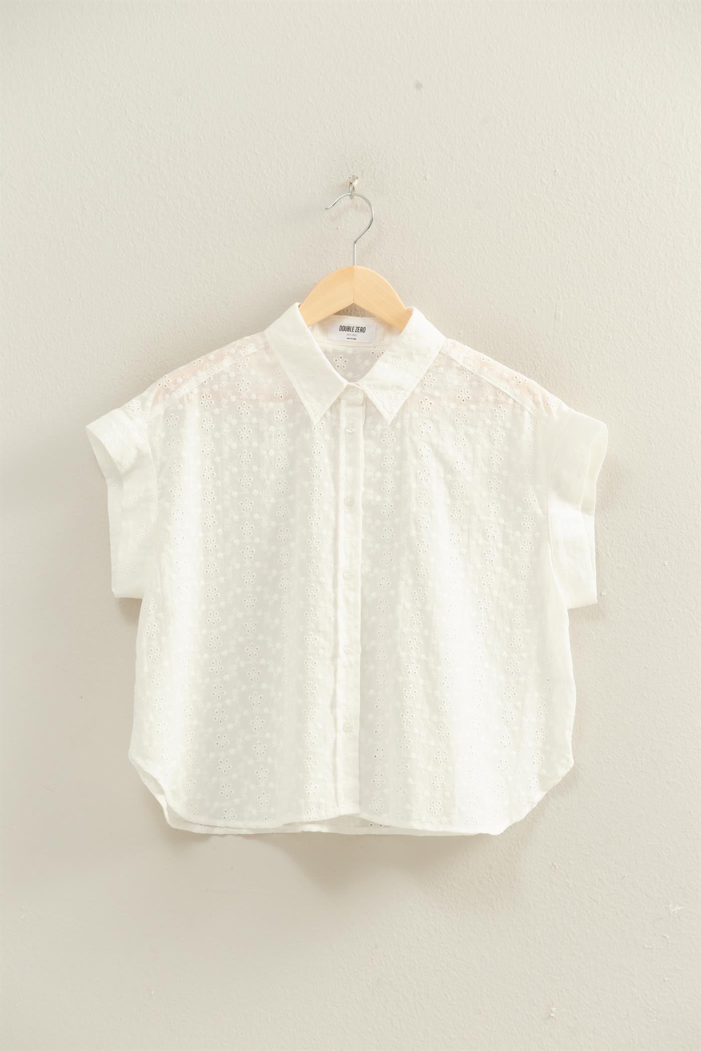 eyelet button down