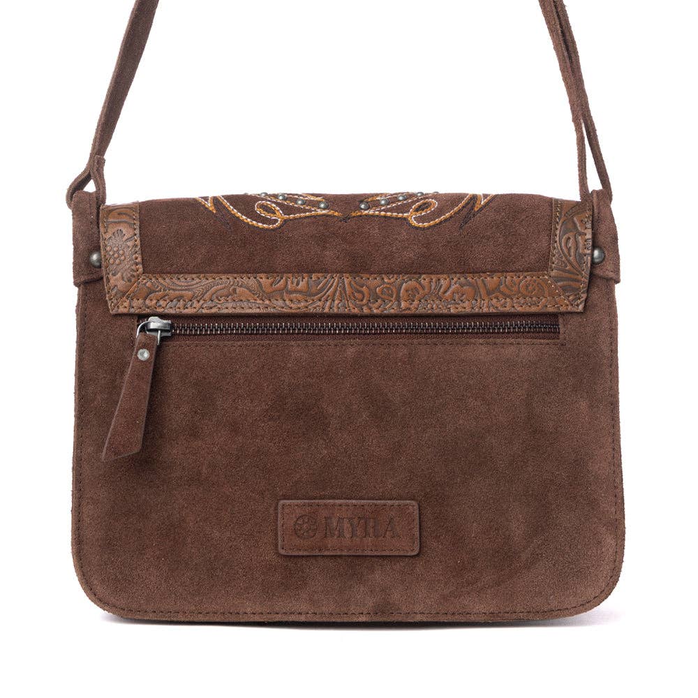 Leather Boot Embroidered Bag