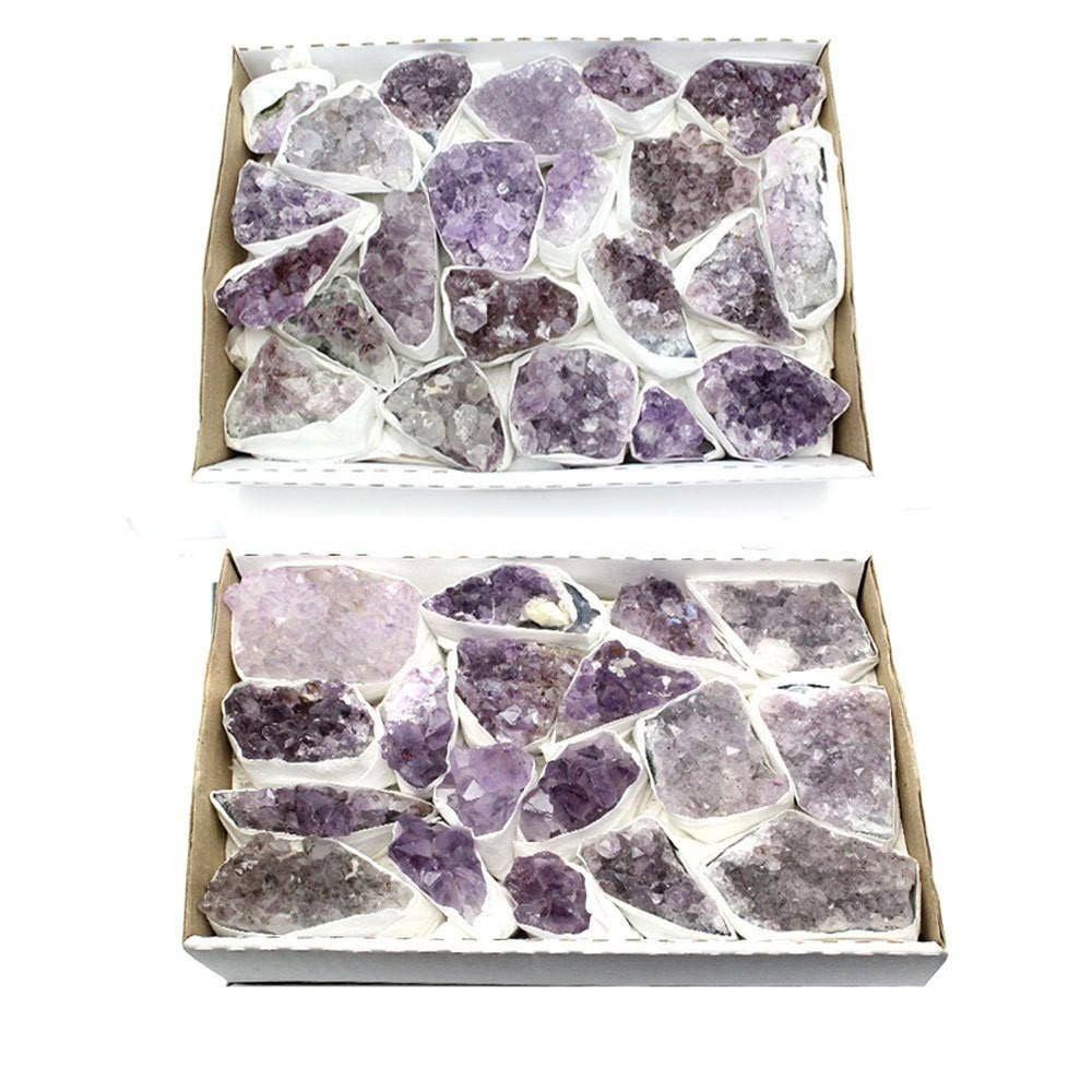 Rock Paradise - Crystal Light Purple Amethyst Cluster - Natural Raw