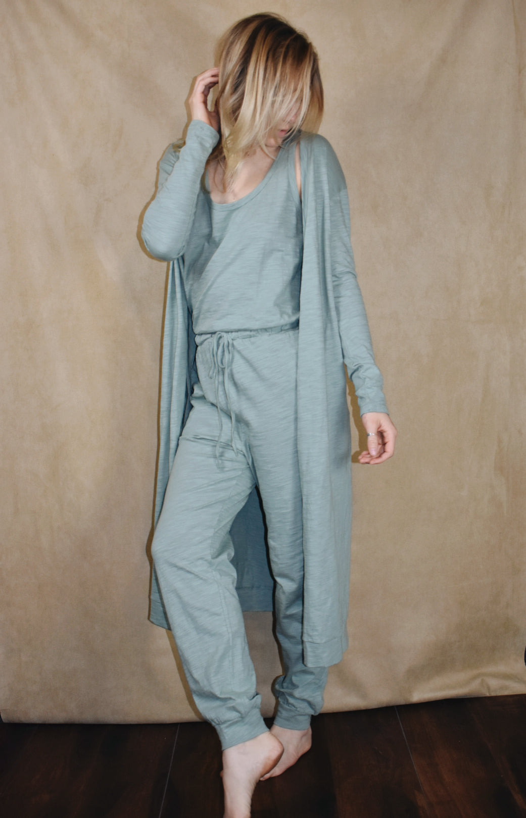 Jumpsuit cardigan outlet set