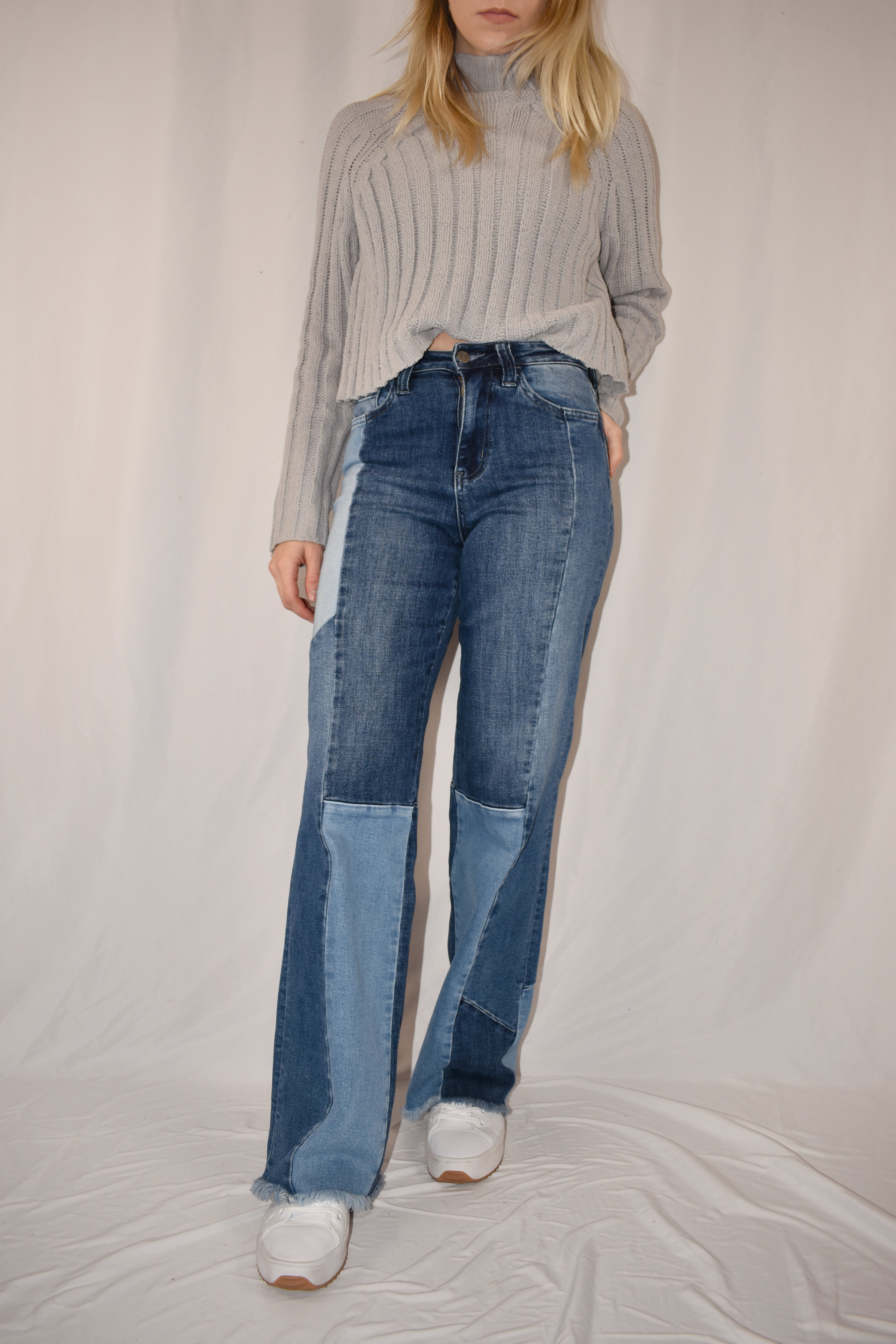 Lindsey patchwork jeans