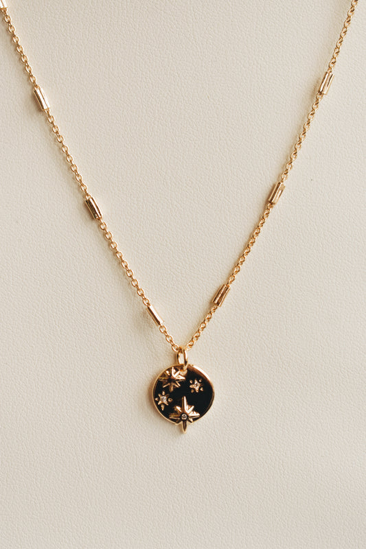 revival made goods celestial satellite dainty gold plated necklace