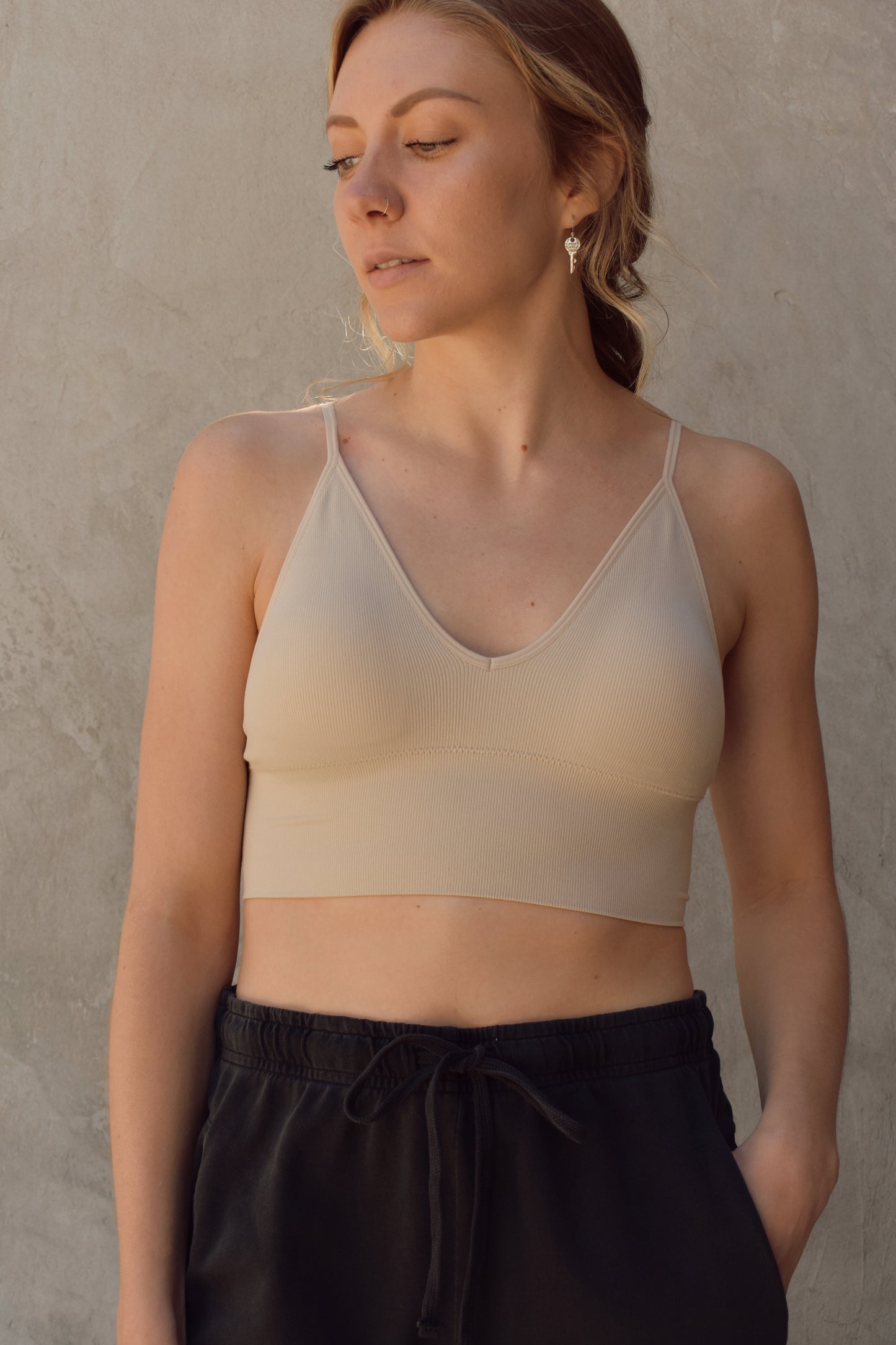 ribbed seamless bralette