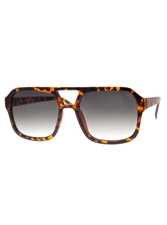 AJ Morgan York retro tortoise aviator sunglasses